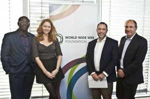 The panel of speakers at the Web Index 2013 launch in London.
